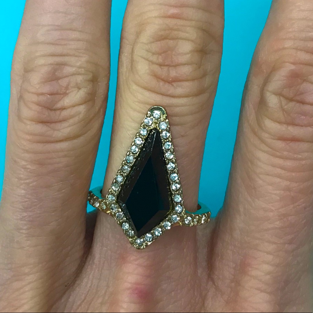 Black/ Gold Statement Ring